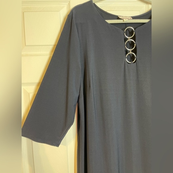 Ivy Road Women’s Plus Size Dress Size 3X Navy Blue - Picture 4 of 4